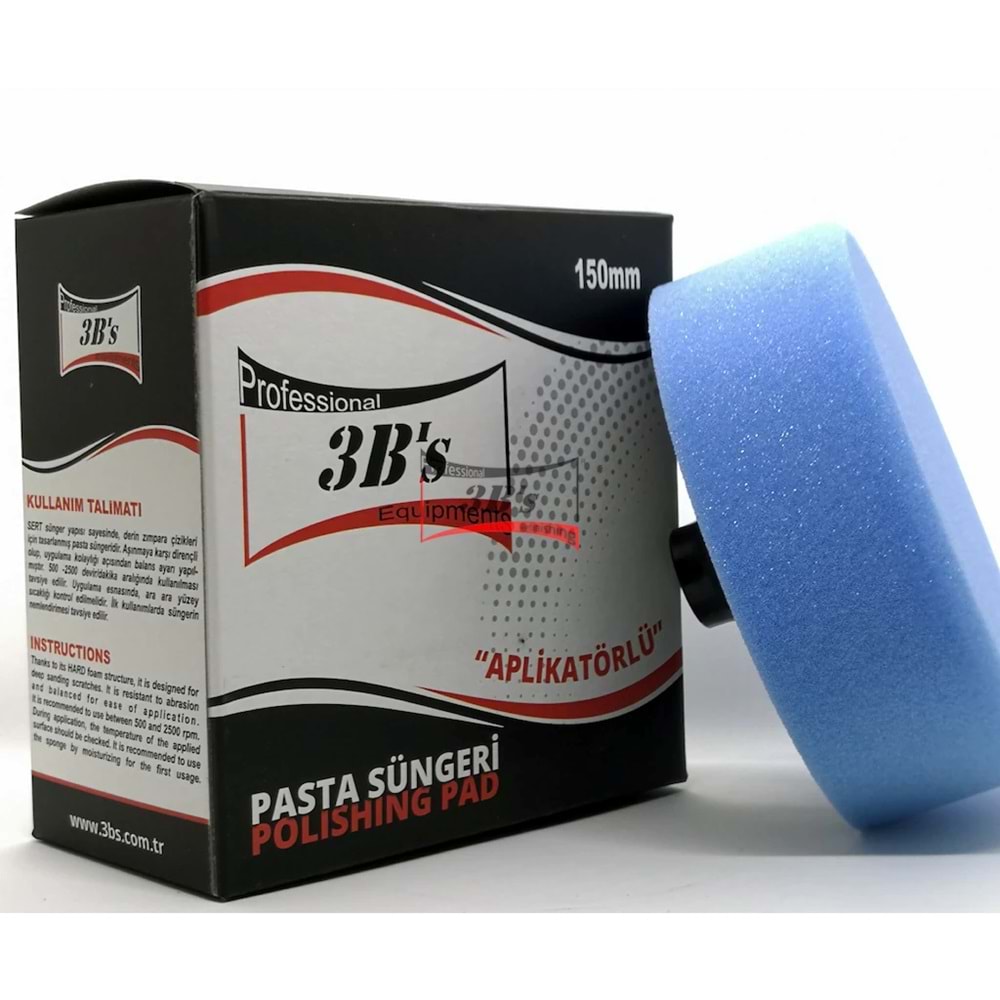 3BS APL.PASTA SÜNGERİ MAVİ 150MM